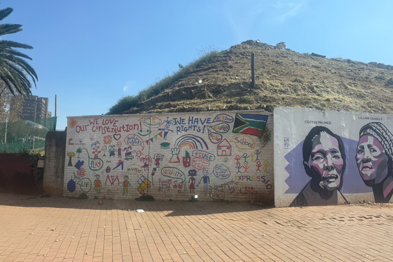 Student-focused wall art in South Africa