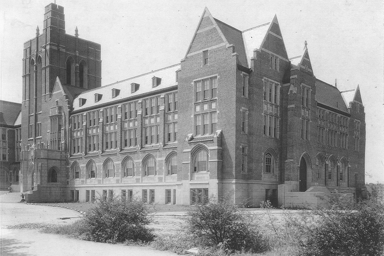 an original photo of the Administration Building